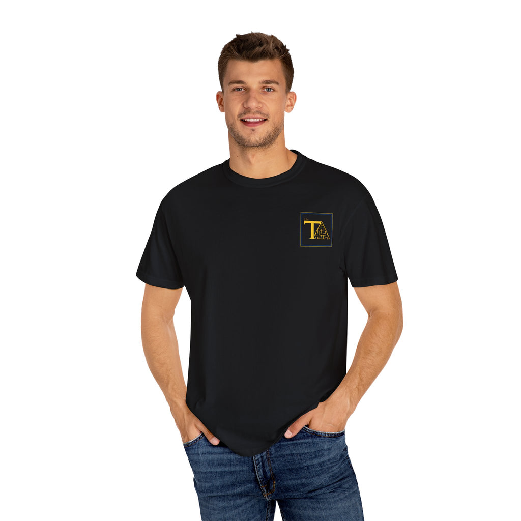 Garment-Dyed T-Shirt with Initial Graphic | Casual Wear, Gift for Him/Her, Trendy Attire, Everyday Style, Personalized Fashion