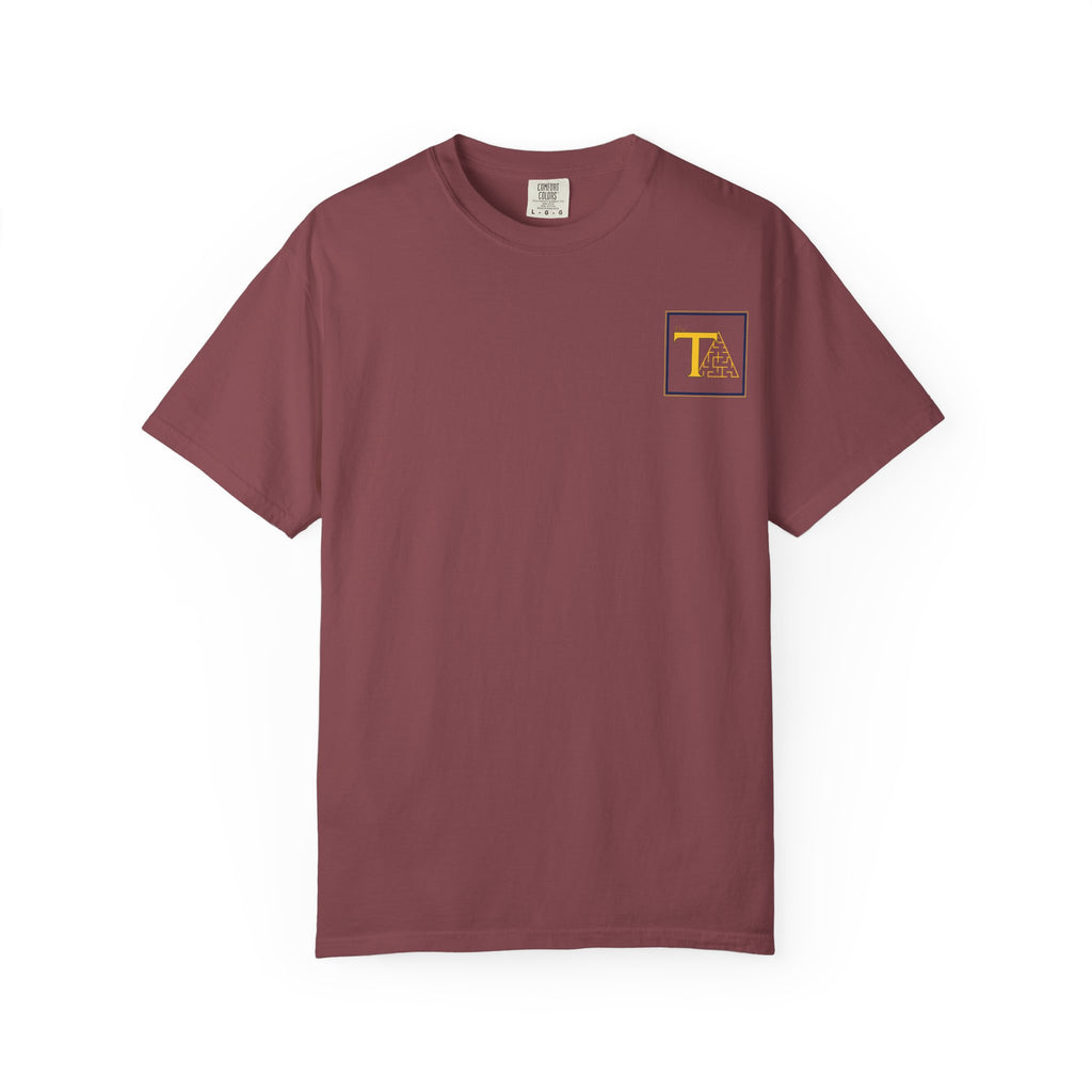 Garment-Dyed T-Shirt with Initial Graphic | Casual Wear, Gift for Him/Her, Trendy Attire, Everyday Style, Personalized Fashion