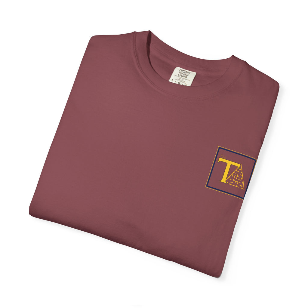 Garment-Dyed T-Shirt with Initial Graphic | Casual Wear, Gift for Him/Her, Trendy Attire, Everyday Style, Personalized Fashion