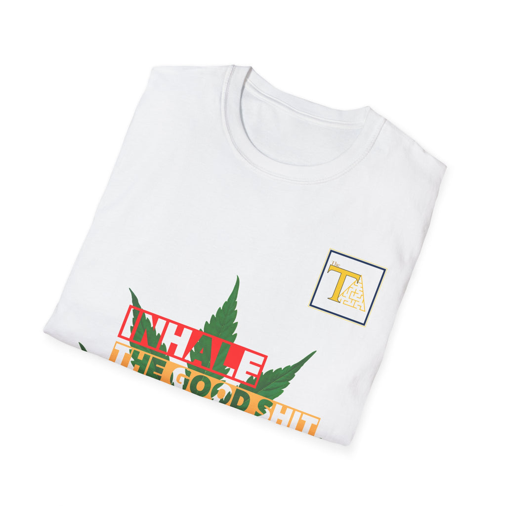 Relaxed Vibes Unisex Softstyle T-Shirt - Inhale the Good Shit, Exhale the Bullshit, Casual Tees for Mindfulness, Gift for Friends, [...]