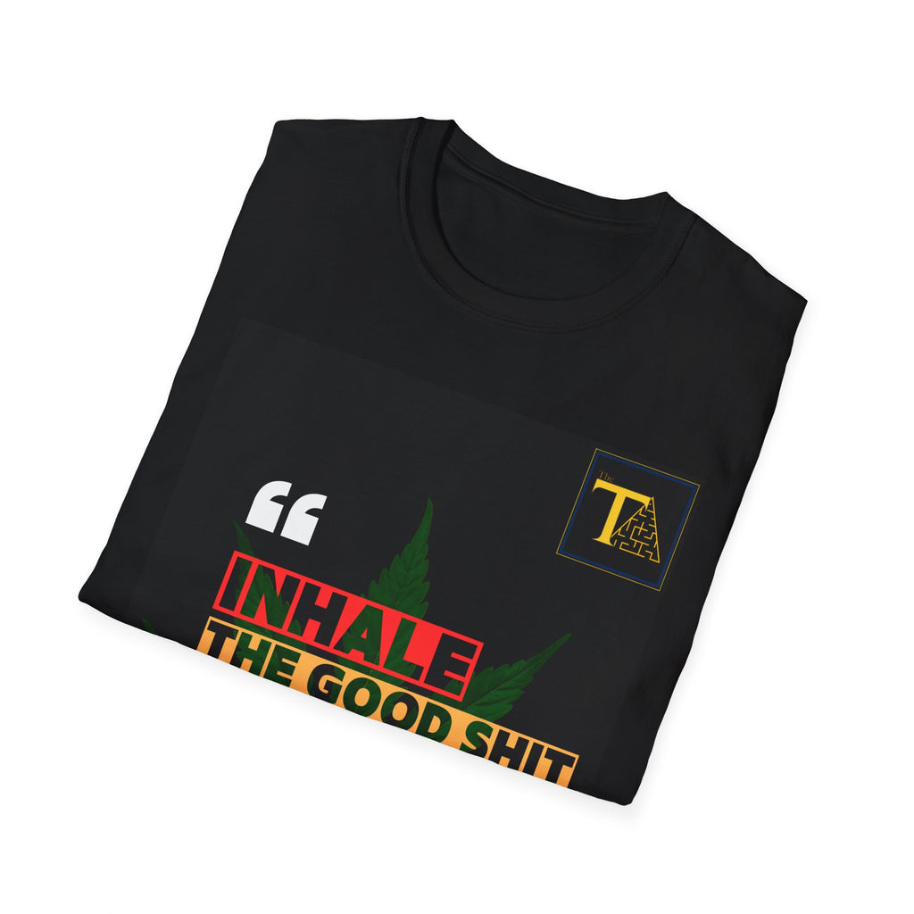 Relaxed Vibes Unisex Softstyle T-Shirt - Inhale the Good Shit, Exhale the Bullshit, Casual Tees for Mindfulness, Gift for Friends, [...]