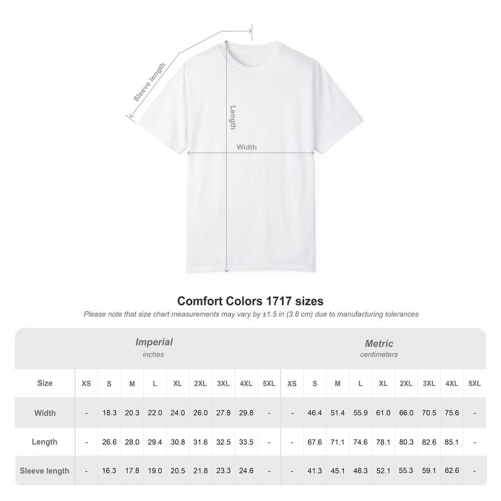 Garment-Dyed T-Shirt with Initial Graphic | Casual Wear, Gift for Him/Her, Trendy Attire, Everyday Style, Personalized Fashion