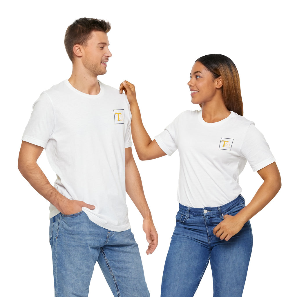 Minimalist Logo Unisex Tee, Casual Wear, Gift for Him/Her, Stylish Summer Tee, Everyday Comfort Shirt, Birthday Gift Idea